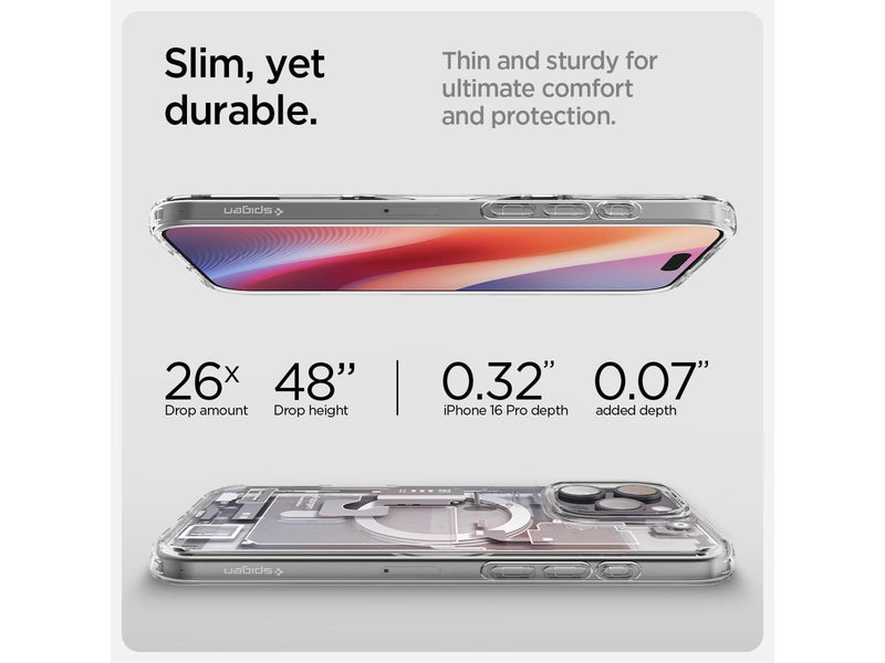 Spigen Ultra Hybrid MagSafe - Zero One White - iPhone 16 Pro Max