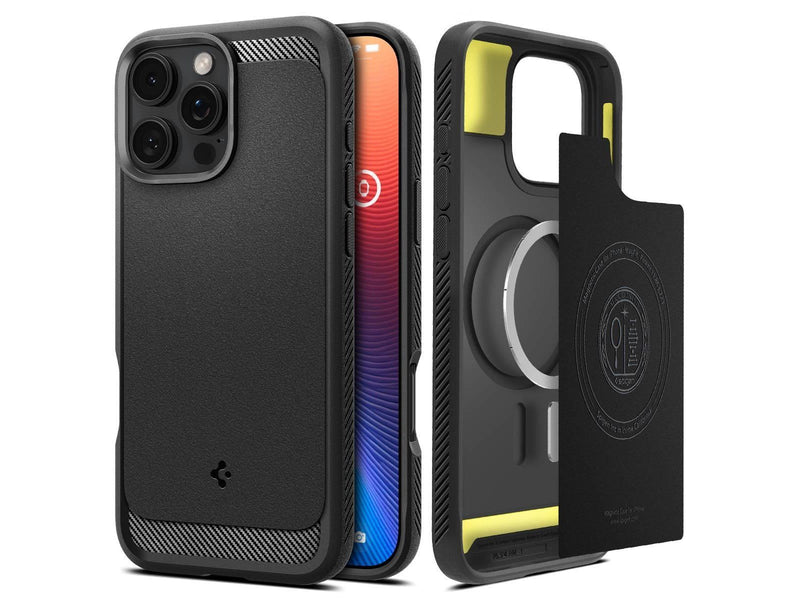 Spigen Rugged Armor MagSafe - Matte Black - iPhone 16 Pro Max