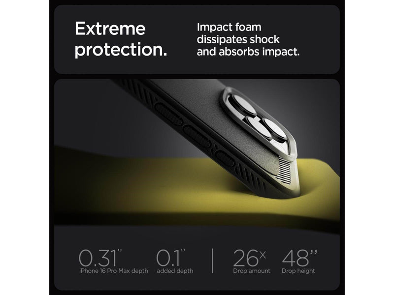 Spigen Rugged Armor MagSafe - Matte Black - iPhone 16 Pro Max