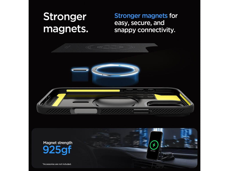 Spigen Rugged Armor MagSafe - Matte Black - iPhone 16 Pro Max