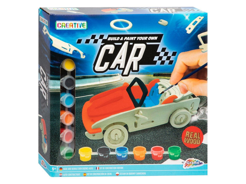Grafix Wooden Construction and Painting Package - Car