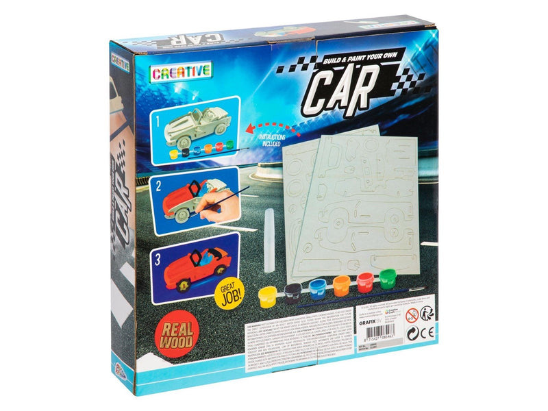 Grafix Wooden Construction and Painting Package - Car