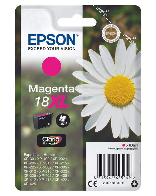 Epson Original 18XL Gänseblümchen Druckerpatrone - magenta (C13T18134012)