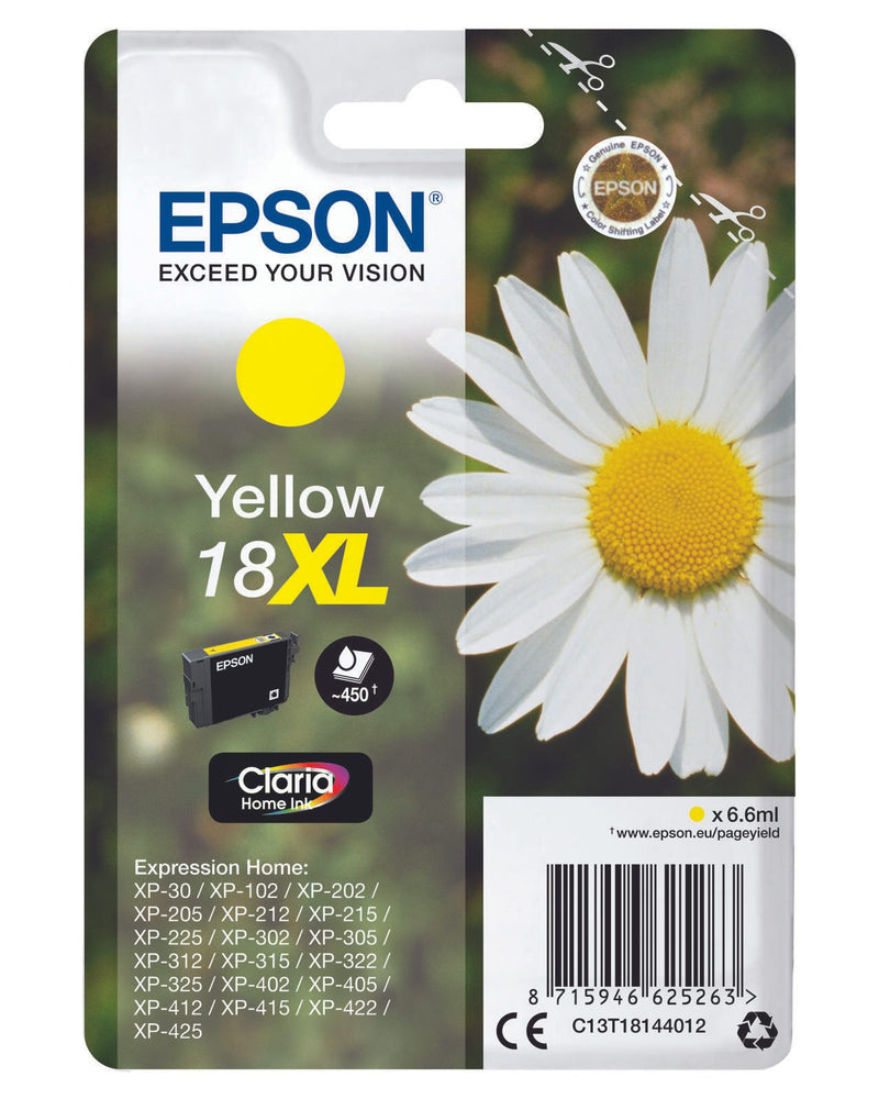Epson Original 18XL Gänseblümchen Druckerpatrone - gelb (C13T18144012)