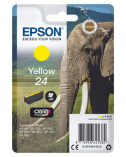 Epson Original 24 Elefant Druckerpatrone gelb 360 Seiten 4,6ml (C13T24244012)