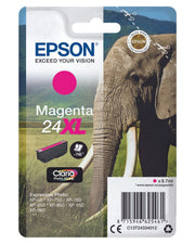 Epson Original 24XL Elefant Druckerpatrone magenta 740 Seiten 9ml (C13T24334012)