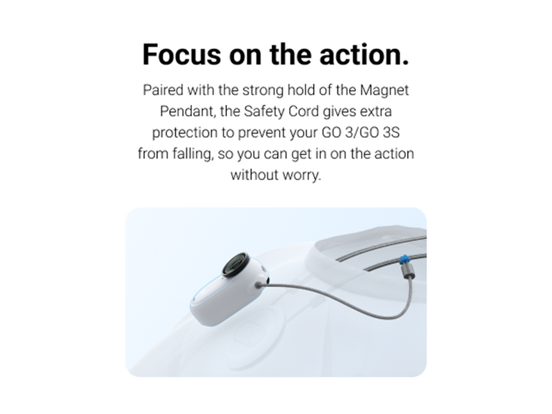 Insta360 GO 3/GO 3S Magnet Pendant Safety Cord - White