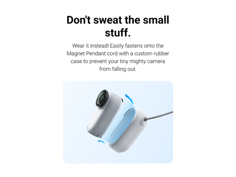 Insta360 GO 3/GO 3S Magnet Pendant Safety Cord - White