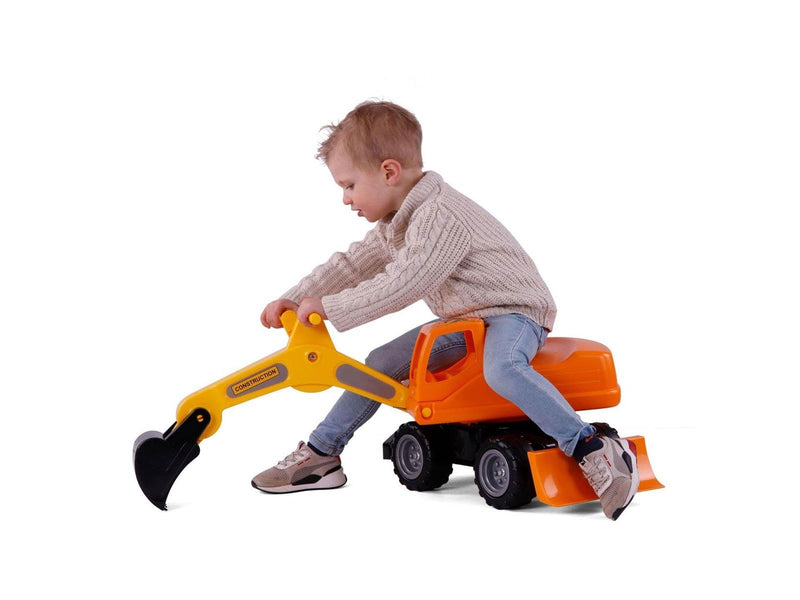 Cavallino Toys Cavallino Mega Excavator Walking Car Orange 79cm