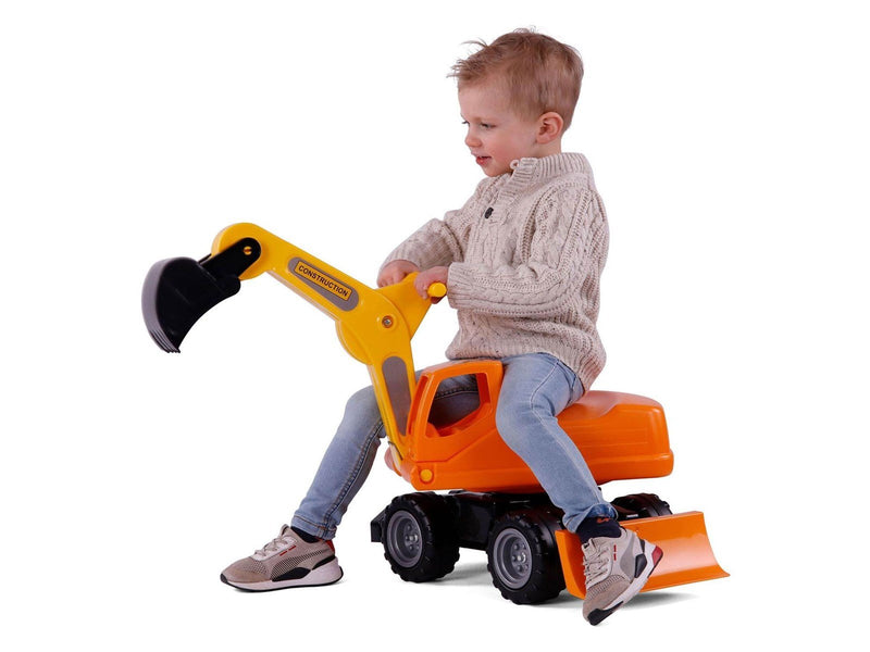Cavallino Toys Cavallino Mega Excavator Walking Car Orange 79cm