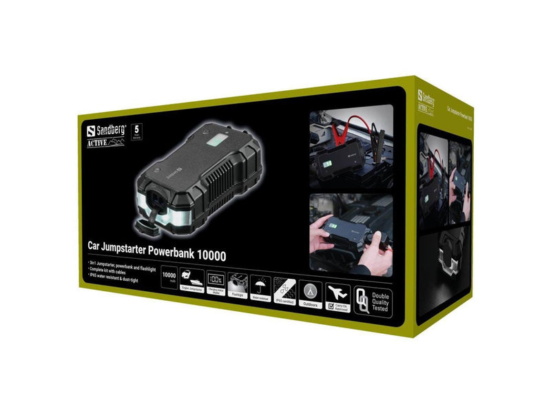 Sandberg Car Jumpstarter Powerbank 10000 Powerbank (Akku) - schwarz - 10000 mAh