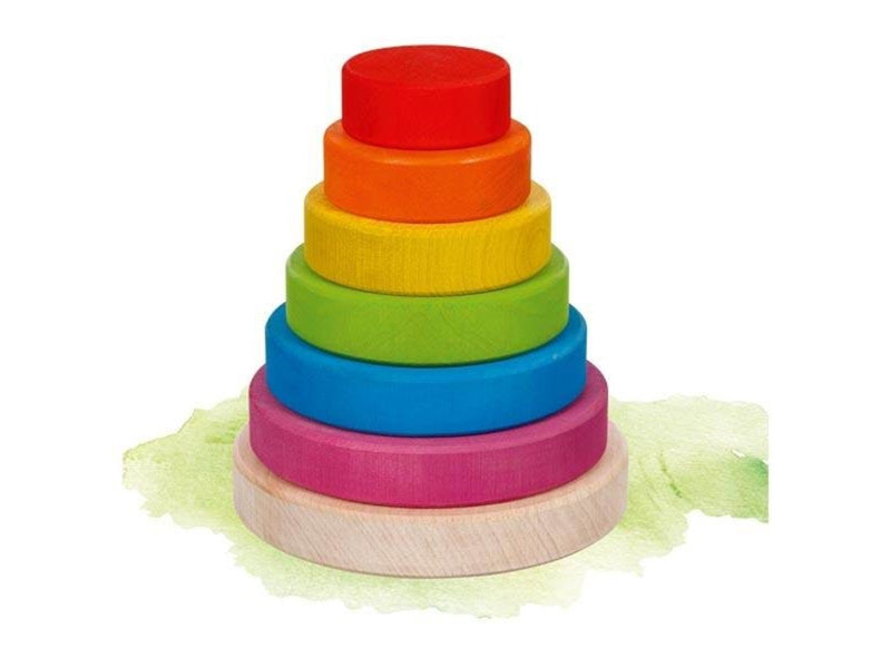 Goki Wooden Stacking Tower 7 pieces.