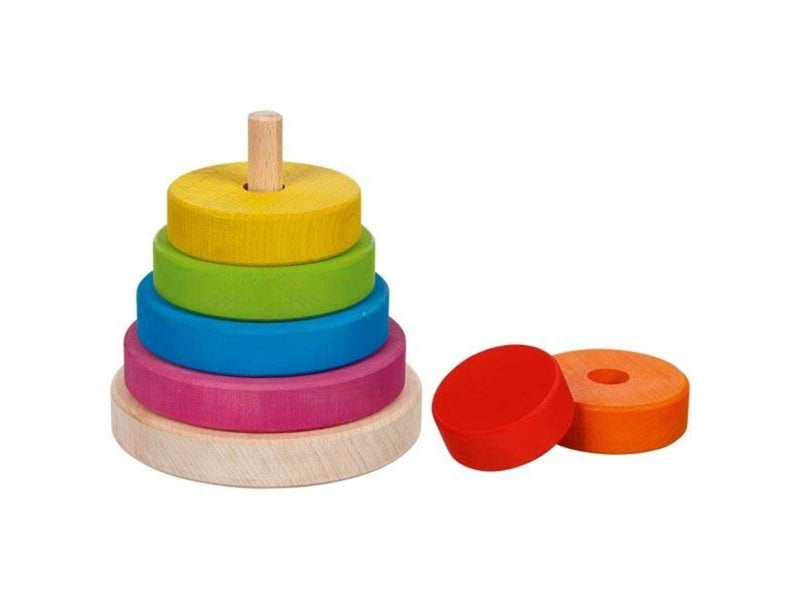 Goki Wooden Stacking Tower 7 pieces.