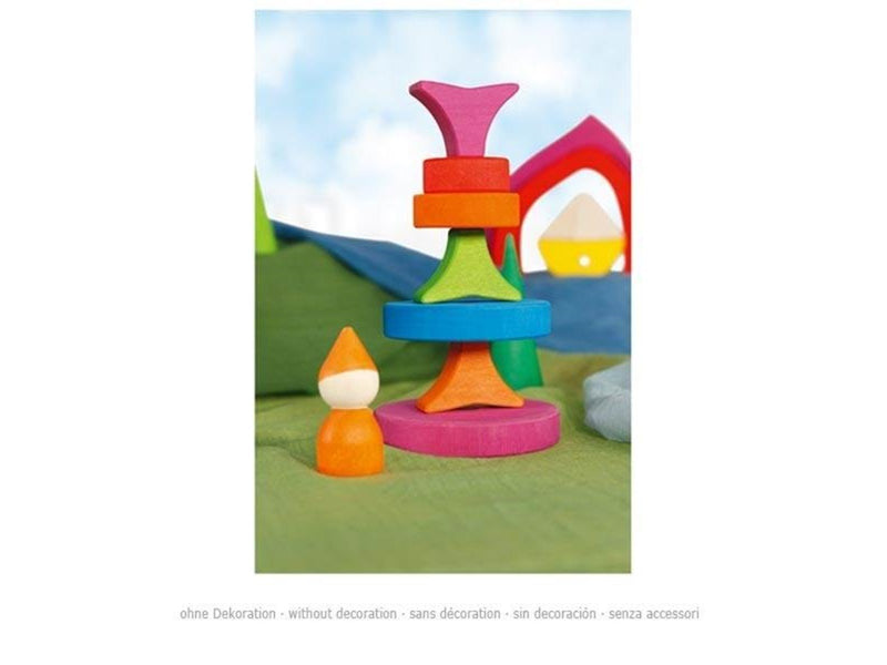 Goki Wooden Stacking Tower 7 pieces.