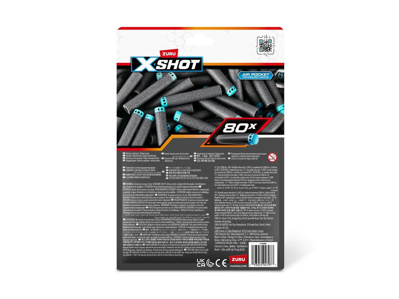 X-shot Excel Darts Refill Pack (80 Darts) ZURU