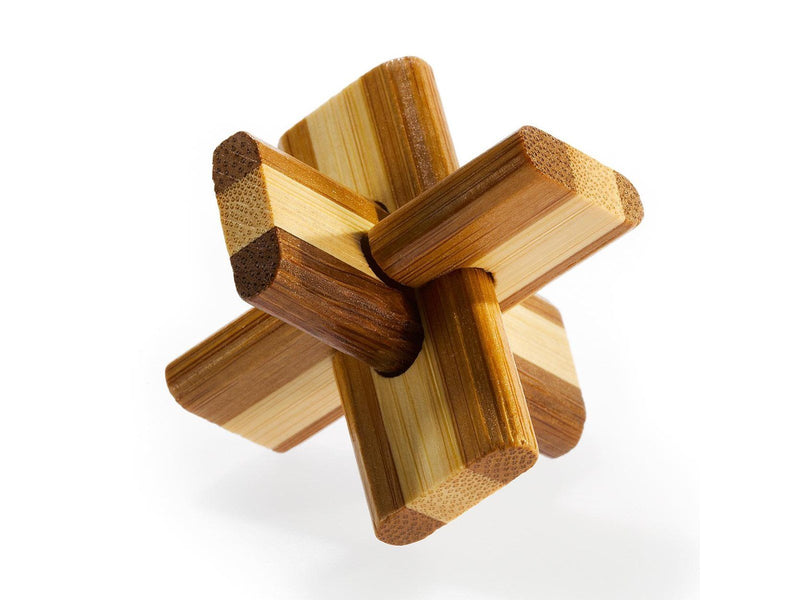 Eureka 3D Bamboo Brain Puzzle Doublecross