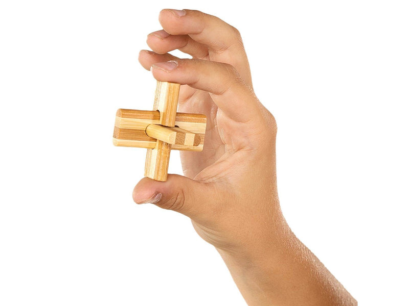 Eureka 3D Bamboo Brain Puzzle Doublecross
