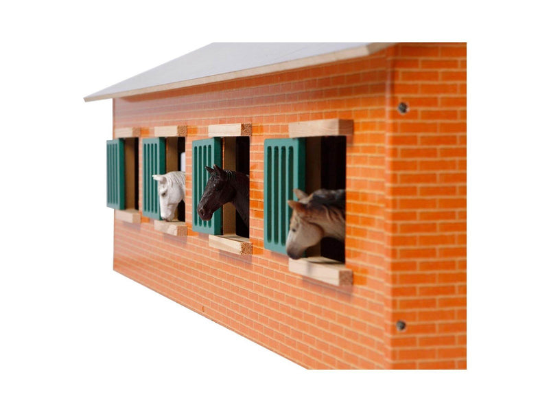 Kids Globe Horse stable with 7 boxes 1:24