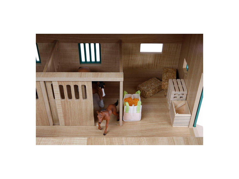 Kids Globe Horse stable with 7 boxes 1:24