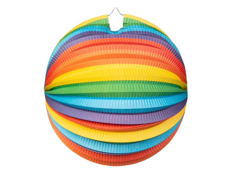 Globos Paper Lantern Round Rainbow 25cm