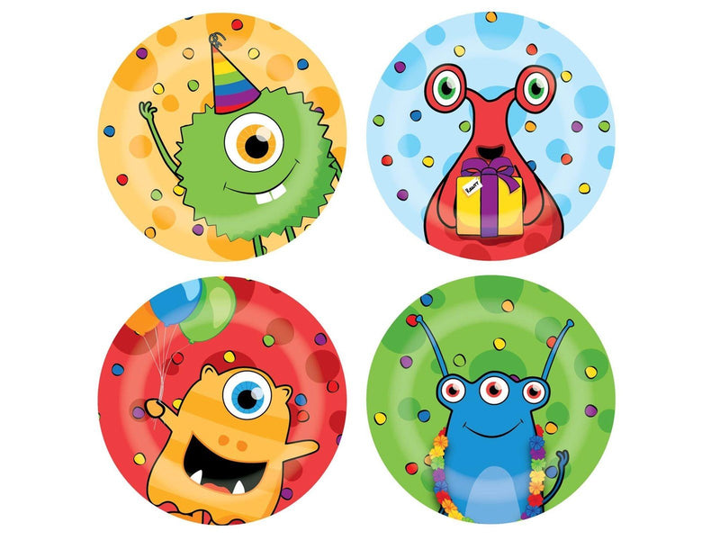 Haza Witbaard Monster Party plates 8 pcs.