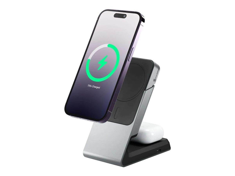 ALOGIC Matrix wireless charging stand - 2-in-1 - magnetic - 15 Watt