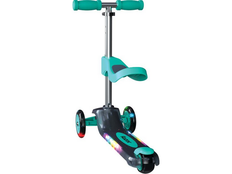 Razor Rollie DLX 2-in-1 convertible with light up function - Teal
