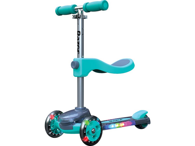 Razor Rollie DLX 2-in-1 convertible with light up function - Teal