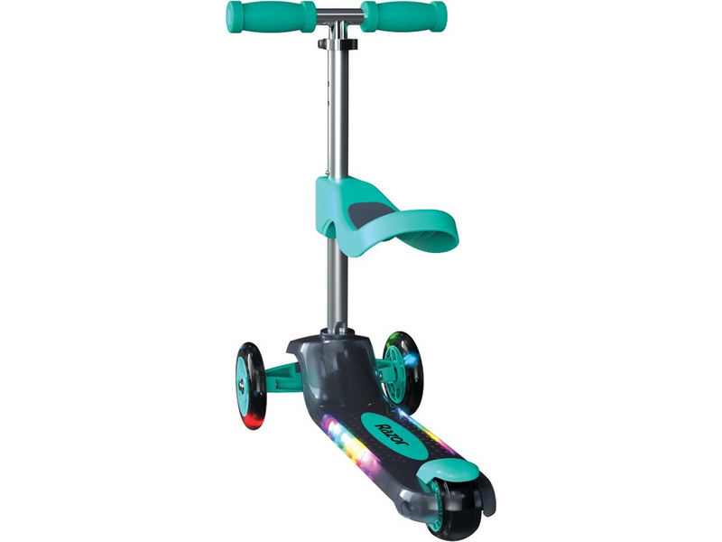 Razor Rollie DLX 2-in-1 convertible with light up function - Teal