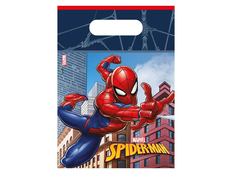 Globos Paper Party Bags Spider-Man Crime Fighter 6 pcs.
