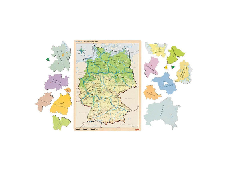 Goki Wooden Layer Puzzle Germany 98pcs. Holz
