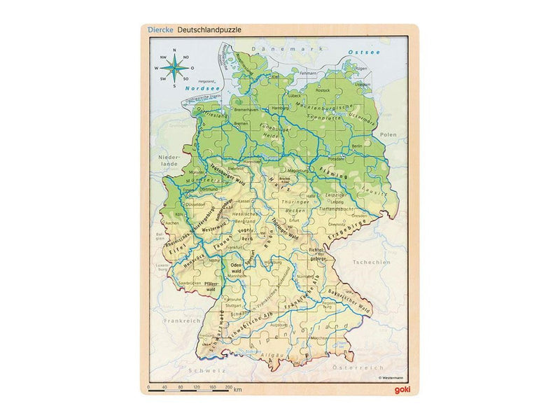 Goki Wooden Layer Puzzle Germany 98pcs. Holz