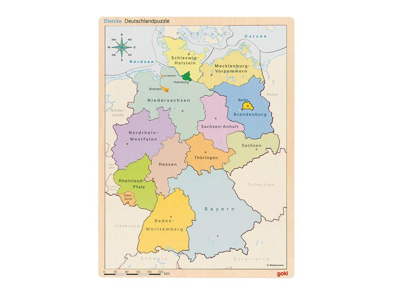 Goki Wooden Layer Puzzle Germany 98pcs. Holz