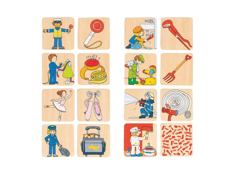 Goki Wooden Memo Game Professions 36 pcs.