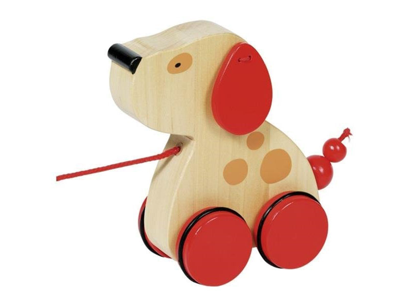 Goki Wooden Pull Animal Dog