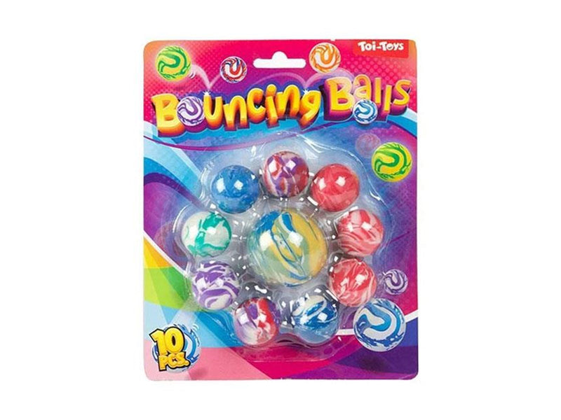 Toi-Toys Fun Bouncing Balls Marble 10 pcs.