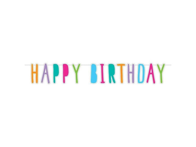 Haza Witbaard Letter garland Happy Birthday 6mtr.