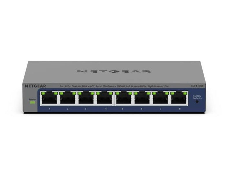 Netgear GS108Ev4 8-Port Gigabit Plus Switch