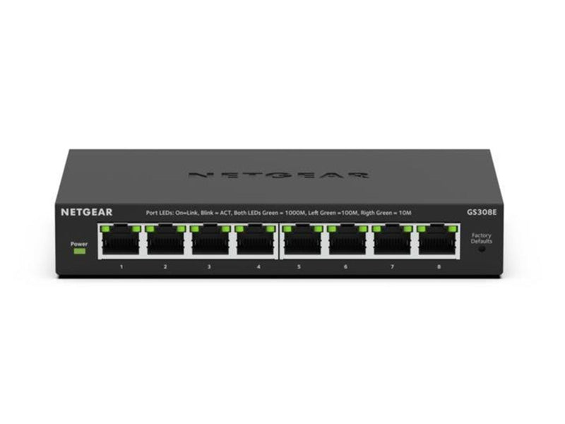Netgear GS308E 8-Port Gigabit Ethernet Plus Switch