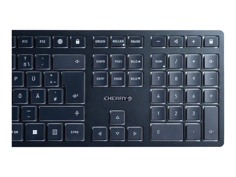 Cherry KW 9100 SLIM - Tastaturen - Französisch - Silber