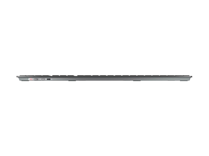 Cherry KW 9100 SLIM - Tastaturen - Französisch - Silber