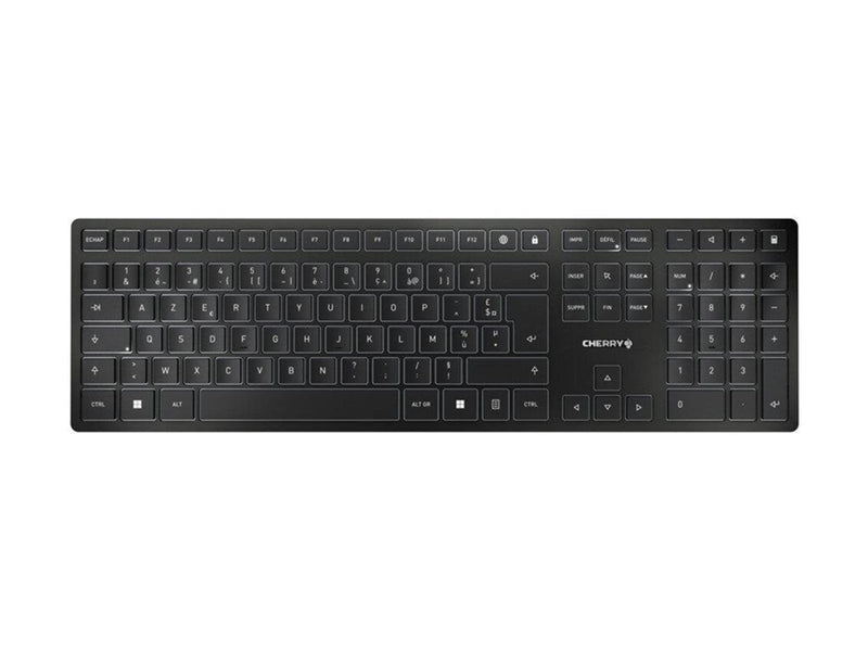Cherry KW 9100 SLIM - Tastaturen - Französisch - Silber