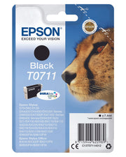 Epson Original T0711 Gepard Druckerpatrone - schwarz (C13T07114012)