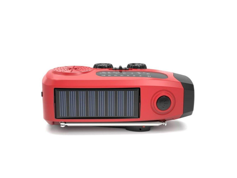 Pro Emergency radio - Hand Crank - Solar cells - 2000mAh Powerbank - SOS Light - AM/FM