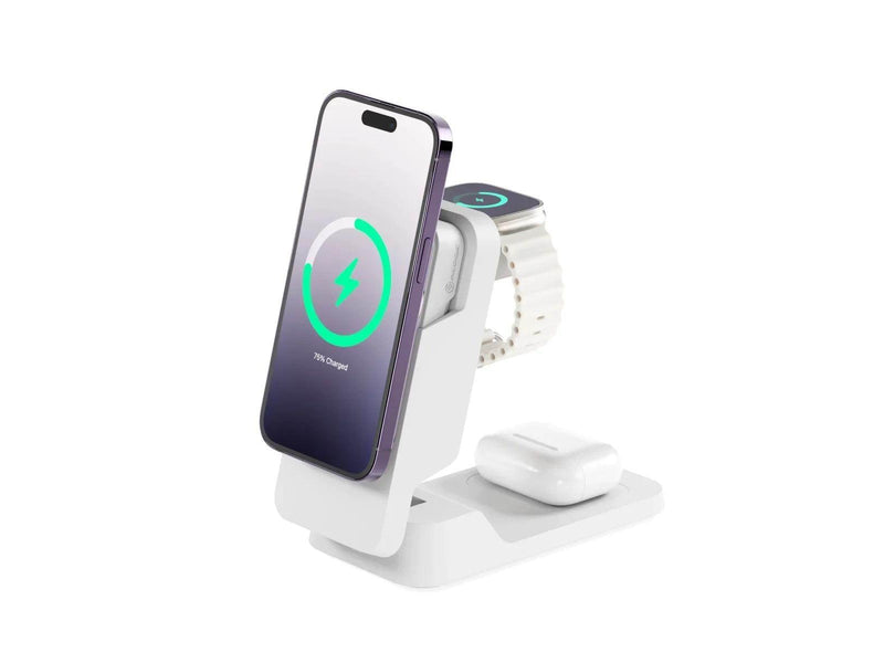 ALOGIC Matrix ULTIMATE 3-in-1 Wireless Charger with 5.000mAh MagSafe Power Bank