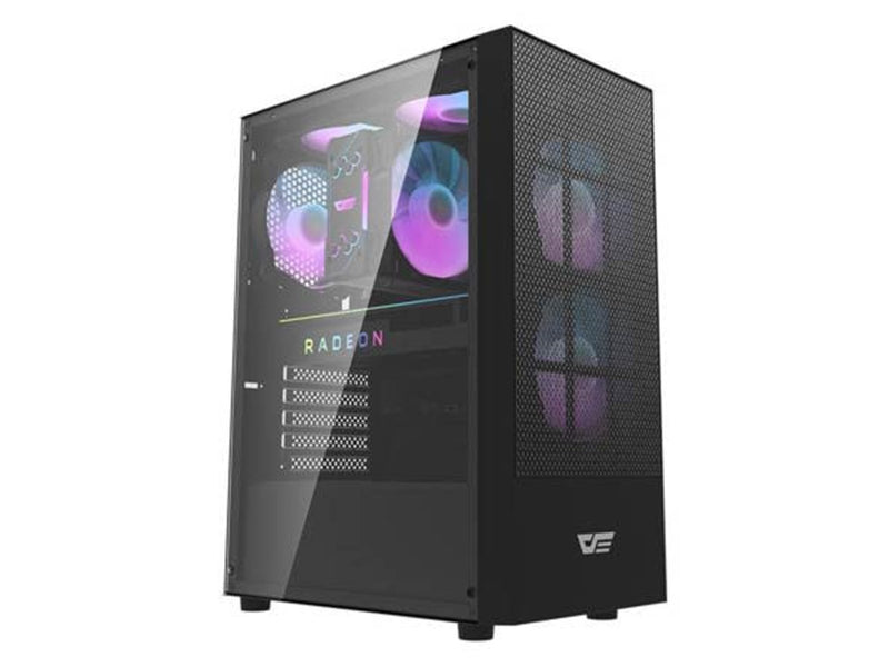 Darkflash Computer case A290 + 3 fans (black) - Gehäuse - Miditower - Schwarz