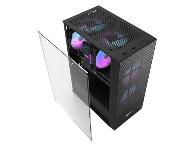 Darkflash Computer case A290 + 3 fans (black) - Gehäuse - Miditower - Schwarz