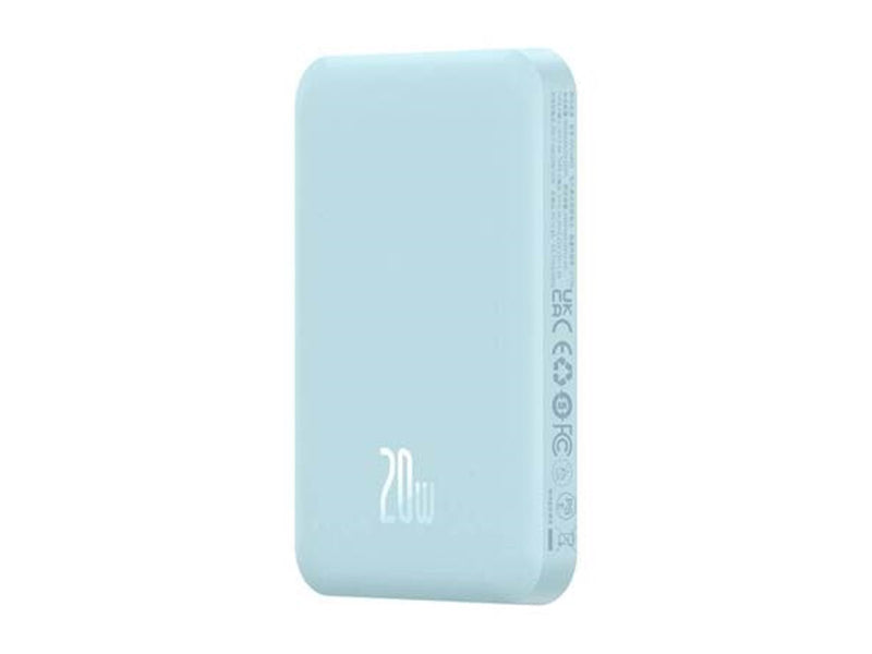 Baseus Magnetic Mini Powerbank 5000mAh 20W (Blue) Powerbank (Akku) - Blau - 5000 mAh