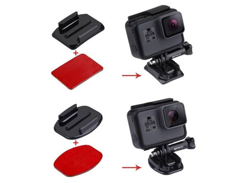 Puluz Set of  stickers and mounts for attaching sports cameras