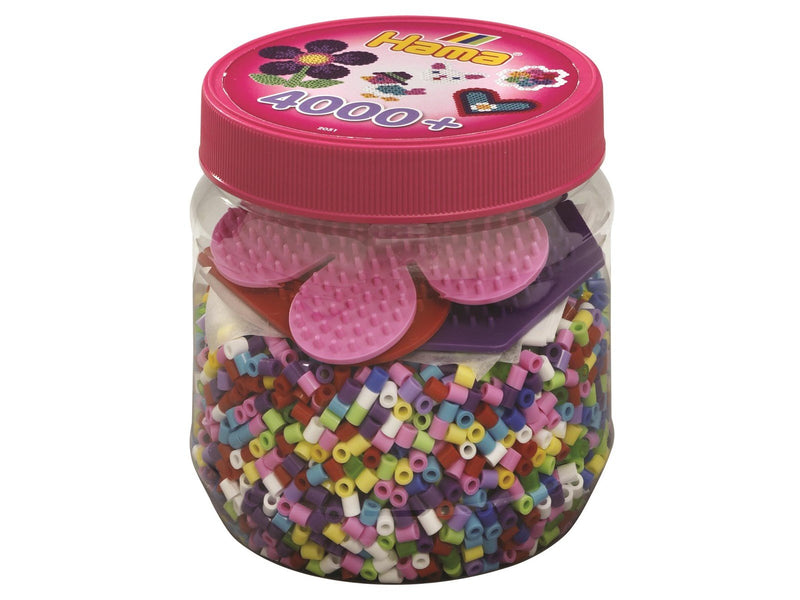 Hama Beads 4000 pcs with 3 pin plates